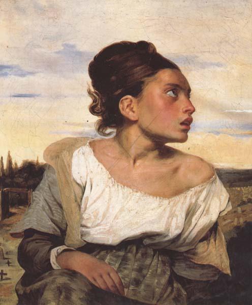Eugene Delacroix Orphan Girl at the Cemetery (mk45) France oil painting art